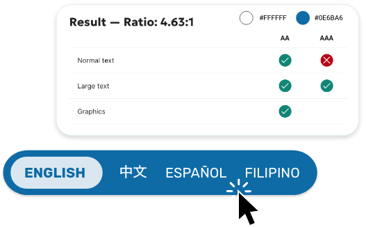 accessibility indicator graphic